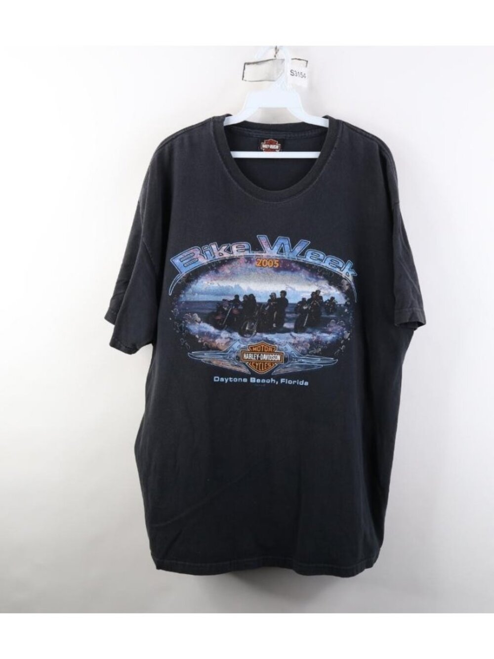 Vintage Y2K 2005 Harley Davidson Mens XL Daytona Bike Week Tribal T-Shirt Black